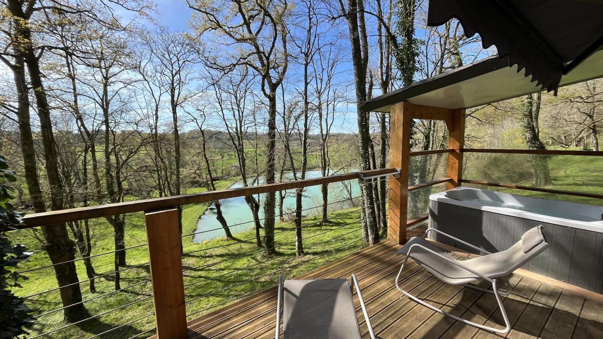 Les Cabanes Du Lac - Spa - Petit Dejeune - Cabane Du Frene & Cabane Du Chene Premium Sevignacq Kültér fotó